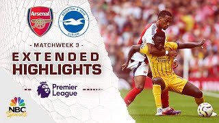 Arsenal v Brighton  PREMIER LEAGUE HIGHLIGHTS  8312024  NBC Sports [upl. by Airbmat188]