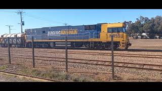 Chasing NR55  4500s departs Port Pirie [upl. by Lehcor53]