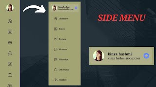 Sidebar Menu using HTML amp CSS [upl. by Bonnette]