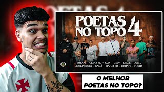 Poetas no Topo 4  Jotapê Cesar Mc DK AjuliaREACT [upl. by Katz]