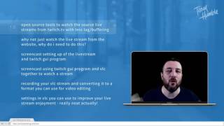 livestreamer  streamlink twitch gui  vlc  source quality recordings [upl. by Ali]