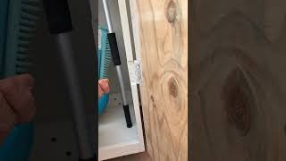 Installing a door hinge part 1  Screw guide hack [upl. by Nnalyrehc]