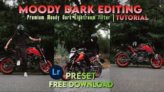 Moody Dark Lightroom preset Free download  Lightroom Mobile Tutorial  Lightroom DNG Free Download [upl. by Ttegdirb957]