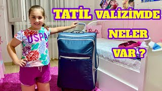 Tatil Vlog2 ☀️🌻Elif Bavul Hazırlıyor 👙🩴 Çilek Kız Elif Antalyaya Tatile Gidiyor [upl. by Orlanta591]