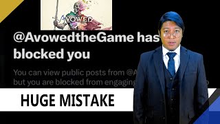 REACTING to Avowed game BLOCKING customers and fans for asking honest questions [upl. by Asel742]