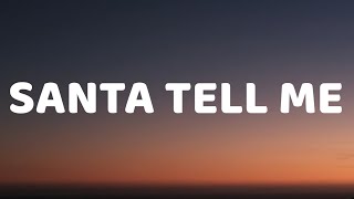 Ariana Grande  Santa Tell Me Lyrics [upl. by Mattheus979]