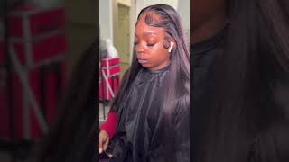 Frontal wig install hairstyling howtomakeawig wigdesigner businessname hairstyle [upl. by Coleville]