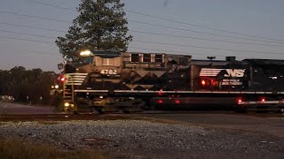 Norfolk Southern 192 ManifestAutorack Train Nixon Yard Augusta Ga [upl. by Ydor801]