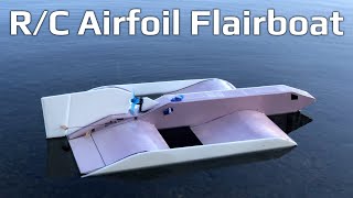 Worlds First RC Airfoil Flairboat [upl. by Macleod]