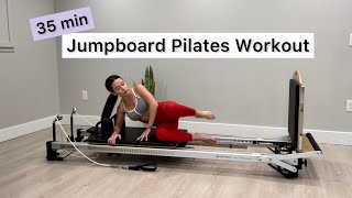 Pilates Reformer Workout Jumpboard  35 min  Full Body [upl. by Inglis415]