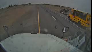 Motorhome Cuts Off Trucker and Overturns on Oregon Highway [upl. by Dihaz]