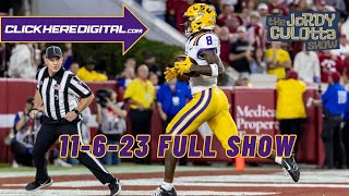 The Jordy Culotta Show  LSU Loses to Alabama Next Up Florida  We Take Your Calls [upl. by Younger]