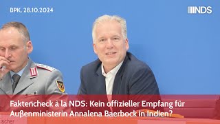 Faktencheck à la NDS Kein offizieller Empfang für Außenministerin Annalena Baerbock in Indien [upl. by Maurits]