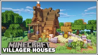 Minecraft Villager Houses  THE FARMER  Minecraft Tutorial [upl. by Helenka]