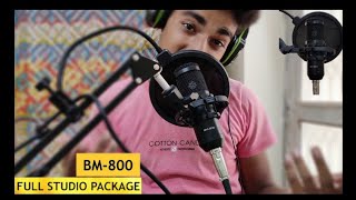 BM 800 Condenser Microphone Setup  Full Review  Unboxing Setup Audio Tests  HACKER Rh [upl. by Ennalorac]