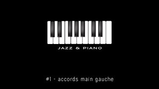 1  accords 3 sons main gauche  piano jazz [upl. by Astera]