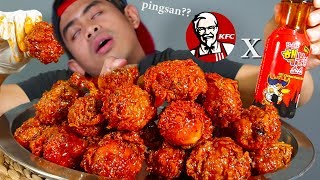 GOKIL BUKA PUASA PAKE 15 KFC DI CAMPUR 2 BOTOL SAOS SAMYANG NUCLEAR [upl. by Ayr]