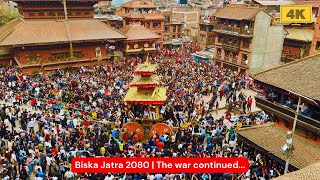 Biska Jatra 2080  Tug of war who wins Rath Ga hithi pugyou ta [upl. by Issy630]