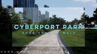 Hong Kong 4K Walk in Cyberport Waterfront Park  香港數碼港海濱公園 [upl. by Mailand]