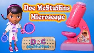 Unboxing the Doc McStuffins Microscope Set with Lambie and Hallie [upl. by Andrade]