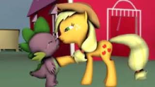 Applejack and Spike kiss [upl. by Thin]