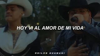 Grupo Frontera Grupo Firme  EL AMOR DE SU VIDA Letra [upl. by Enywad]