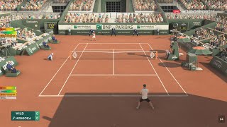 Yoshihito Nishioka VS Thiago Seyboth Wild  Roland Garros 2023  Tennis Elbow 4  CPU vs CPU [upl. by Eikcaj66]