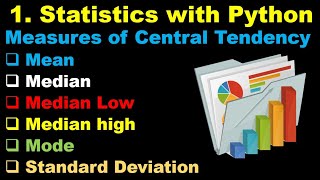 Statistics with Python  Machine Learning  Measures of Central Tendency  Mean  Median  Mode  P1 [upl. by Nanreit]