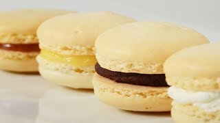 French Macarons Recipe Demonstration  Joyofbakingcom [upl. by Furlong]