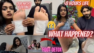 Trying VIRAL FOOT PATCHES 😱😳What Happened laamj Night Routine [upl. by Hall]