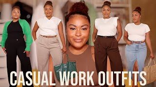 Casual Work Outfit Ideas 2023 Simple Comfortable Casual Outfits For The Office [upl. by Oibesue]