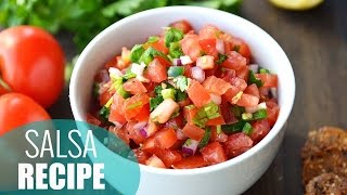 How to Make Salsa  Easy Homemade Salsa Recipe [upl. by Allegra]