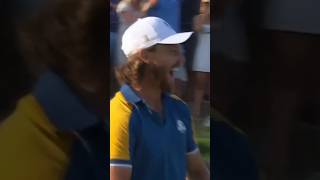 Tommy Fleetwood WINS the Ryder Cup for Europe 🤩 [upl. by Lazos]