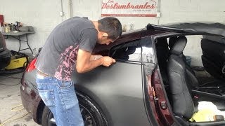 Tutorial Cómo Poner Vinil en un Automóvil Nissan 350Z [upl. by Araccat]