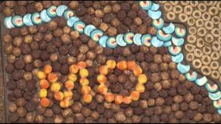 Map of US Made Out of Cereal Revealed in NYC [upl. by Slavic]