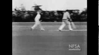 Rare footage of cricket legend Sir Donald Bradman in Toronto 1932 [upl. by Yerbua]