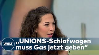 LAUER LASCHET Anna Schneider macht sich Sorgen um Wahlkampf der Union  WELT Talk [upl. by Jacobsen]