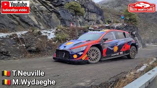 test rallye MonteCarlo 2024 essai Hyundai i20 WRC  TNeuville full attack  Snow  tout au câble [upl. by Notak790]