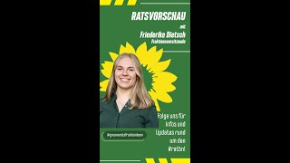 Vorschau auf die Ratssitzung am 12112024 mit Friederike Dietsch [upl. by Atteuqahc365]