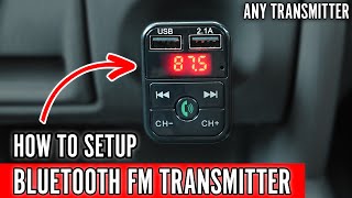 How to Setup Bluetooth FM Transmitter Also Best Sound Tips [upl. by Leelahk]