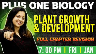 Plus One Biology  Plant Growth And Development  Chapter 15  Full Chapter  Exam Winner 1 [upl. by Flodur]