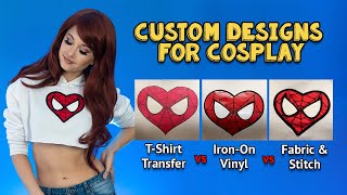 TShirt Transfer vs Ironon Vinyl vs Fabric and Which One Looks Better  Free Pattern [upl. by Nelehyram943]