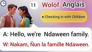 wolof anglais facile  English Dialogues for Beginners N1 [upl. by Ardel]