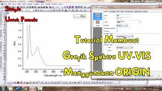 Tutorial membuat Grafik Spektrofotometer UVVis dengan software Origin Bagi Pemula [upl. by Manda]