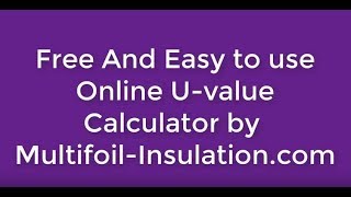 How to carry out a Free Instant Insulation UValue Calculation for Building Control [upl. by Pansir]