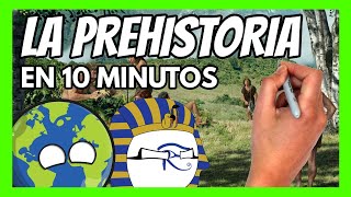 ✅ La PREHISTORIA en 10 minutos  Resumen fácil y divertido [upl. by Ahkos]