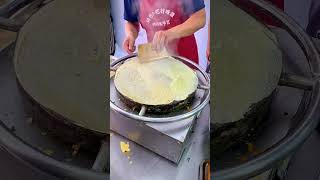 🥰 Satisfying with delicious egg pancake 🥳 streetfood satisfying satisfyingvideo [upl. by Brandea]