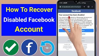 How To Recover Permanently Disabled Facebook Account 2024  Recover Disabled Facebook Account [upl. by Shane]