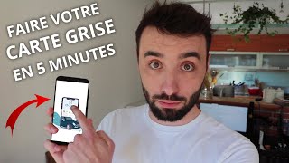 FAIRE VOTRE CARTE GRISE EN 5 MINUTES FACILEMENT   OCCAZ [upl. by Lottie776]