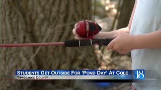 Students Get Outside For Pond Day At Cole [upl. by Nosidam]